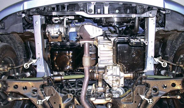 Захист двигуна Kia Picanto 2004-2011 (Кіа Піканто) - Зображення 3