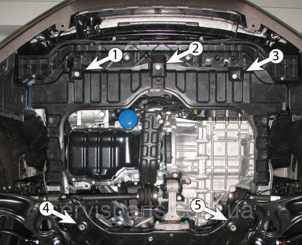 Захист двигуна Kia Ceed 2 JD 2012-2018 (Кіа Сид 2) - Зображення 9