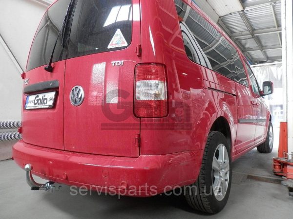 Оцинкований фаркоп на Volkswagen Caddy 2004-2020 (включаючи Maxi) Швидкознімний автомат на ручці - Зображення 9
