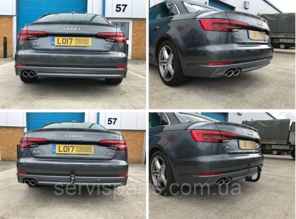 Шидкознімний фаркоп Audi A4 B9 2015- на ключах (Quattro, крім S-line) - Зображення 9