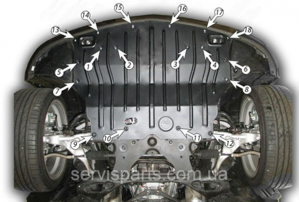 Захист двигуна Infiniti M35 Y50 2006-2010 (Інфініті) - Зображення 4