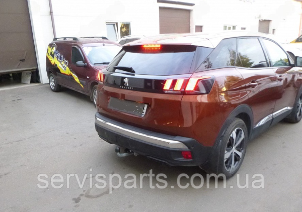 Оцинкований фаркоп Peugeot 3008 2016- (Пежо 3008) - Зображення 2