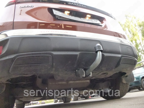 Оцинкований фаркоп Peugeot 3008 2016- (Пежо 3008) - Зображення 4