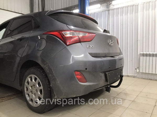 Польський фаркоп на Hyundai I30 hatchback 2012-2018 без підрізання бампера - Зображення 2
