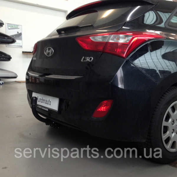 Польський фаркоп на Hyundai I30 hatchback 2012-2018 без підрізання бампера - Зображення 5