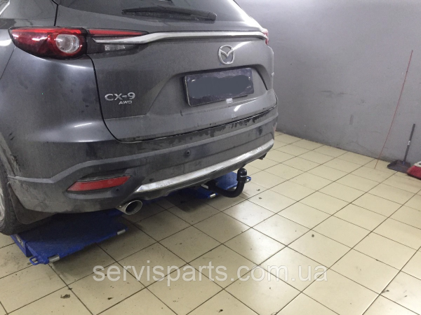 Швидкознімний фаркоп Mazda CX9 II 2016- (Мазда СХ9) на ключах
