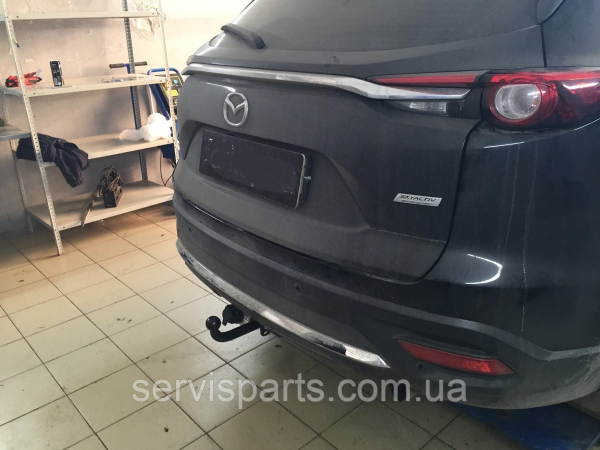 Польський фаркоп Mazda CX9 II 2017 - без підрізу бампера