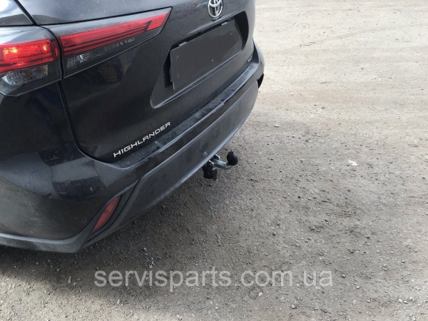 Фаркоп Toyota Highlander 2019- (Тойота Хайлендер XU70) без підрізу бампера. - Зображення 3