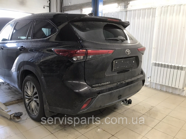 Фаркоп Toyota Highlander 2019- (Тойота Хайлендер XU70) без підрізу бампера.