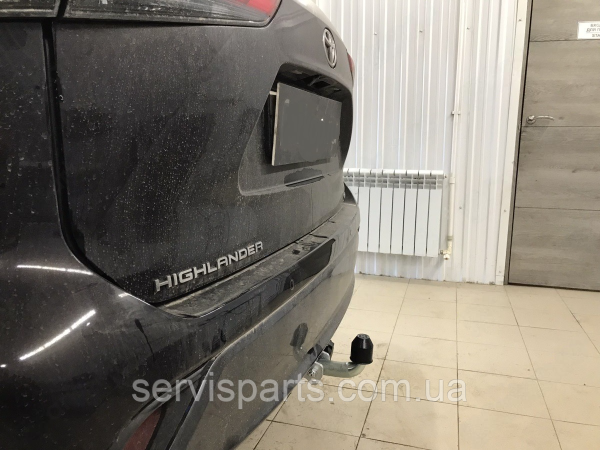 Фаркоп Toyota Highlander 2019- (Тойота Хайлендер XU70) без підрізу бампера. - Зображення 5