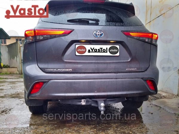 Фаркоп Toyota Highlander 2019- (Тойота Хайлендер XU70) Американська вставка під квадрат - Зображення 3
