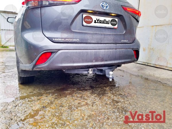 Фаркоп Toyota Highlander 2019- (Тойота Хайлендер XU70) Американська вставка під квадрат - Зображення 5