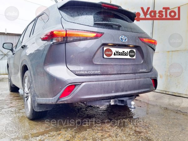 Фаркоп Toyota Highlander 2019- (Тойота Хайлендер XU70) Американська вставка під квадрат - Зображення 6