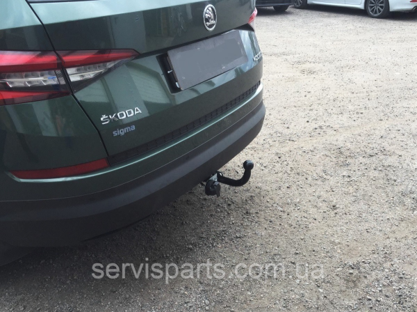 Фаркоп Skoda Kodiaq 2017- (Шкода Кодіак) польський на болтах - Зображення 9