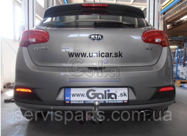 Оцинкований фаркоп на Kia Ceed хетчбек 2012-2018 (без зняття бампера) - Зображення 3