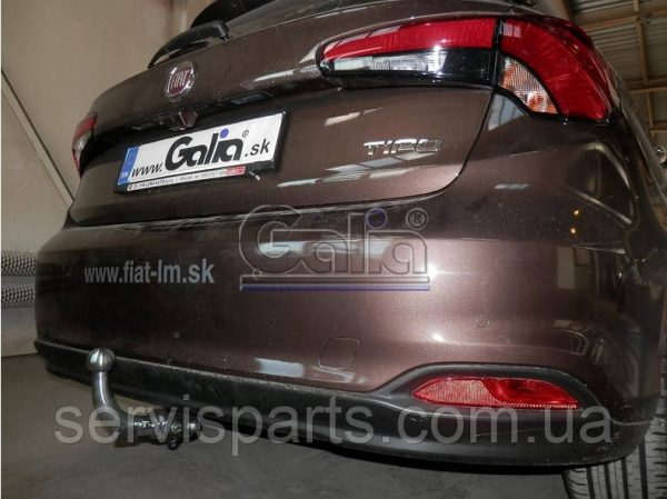 Фаркоп оцинкований для Fiat Tipo 5d 2016 - Фіат Типо хетчбек (Словаччина) Швидкознімний автомат на ручці